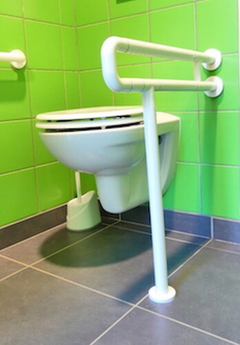 BARRA DE BAÑO FIJA CON PATA ILIADE