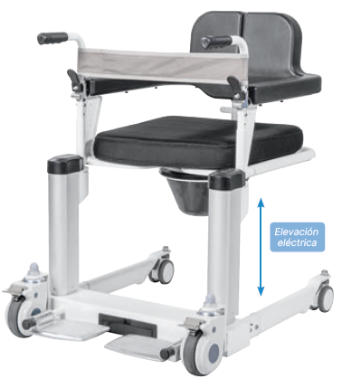SILLA DE DUCHA/WC Y TRANSFERENCIA MOOVY ELECTRICA