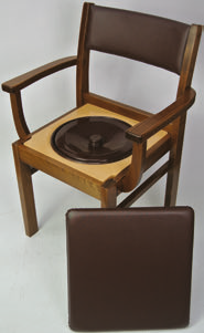 SILLÓN DE INODORO TRACIDONAL DE MADERA